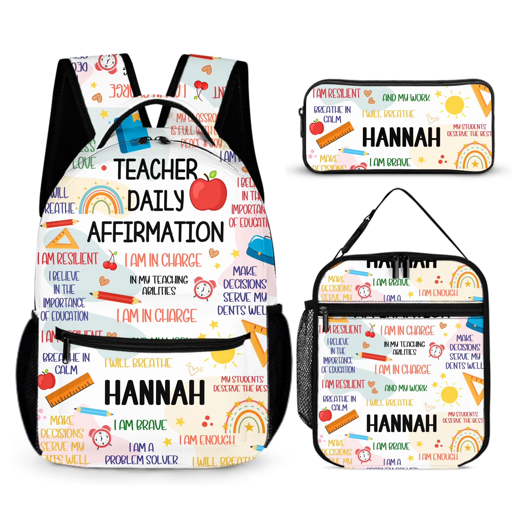 Teacher Daily Affirmation - Personalized Backpack