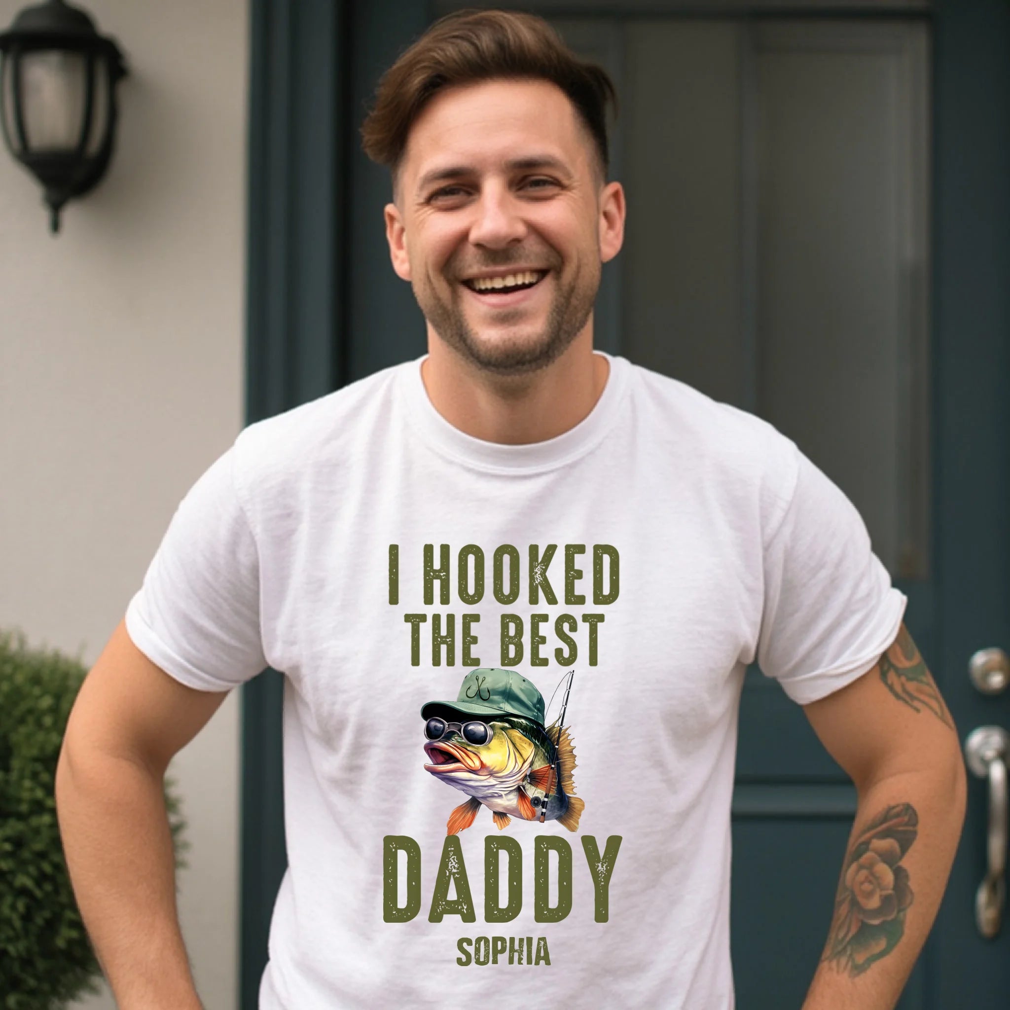 We Hooked The Best Dad, Grandpa, Papa - Personalized Shirt Father's Day