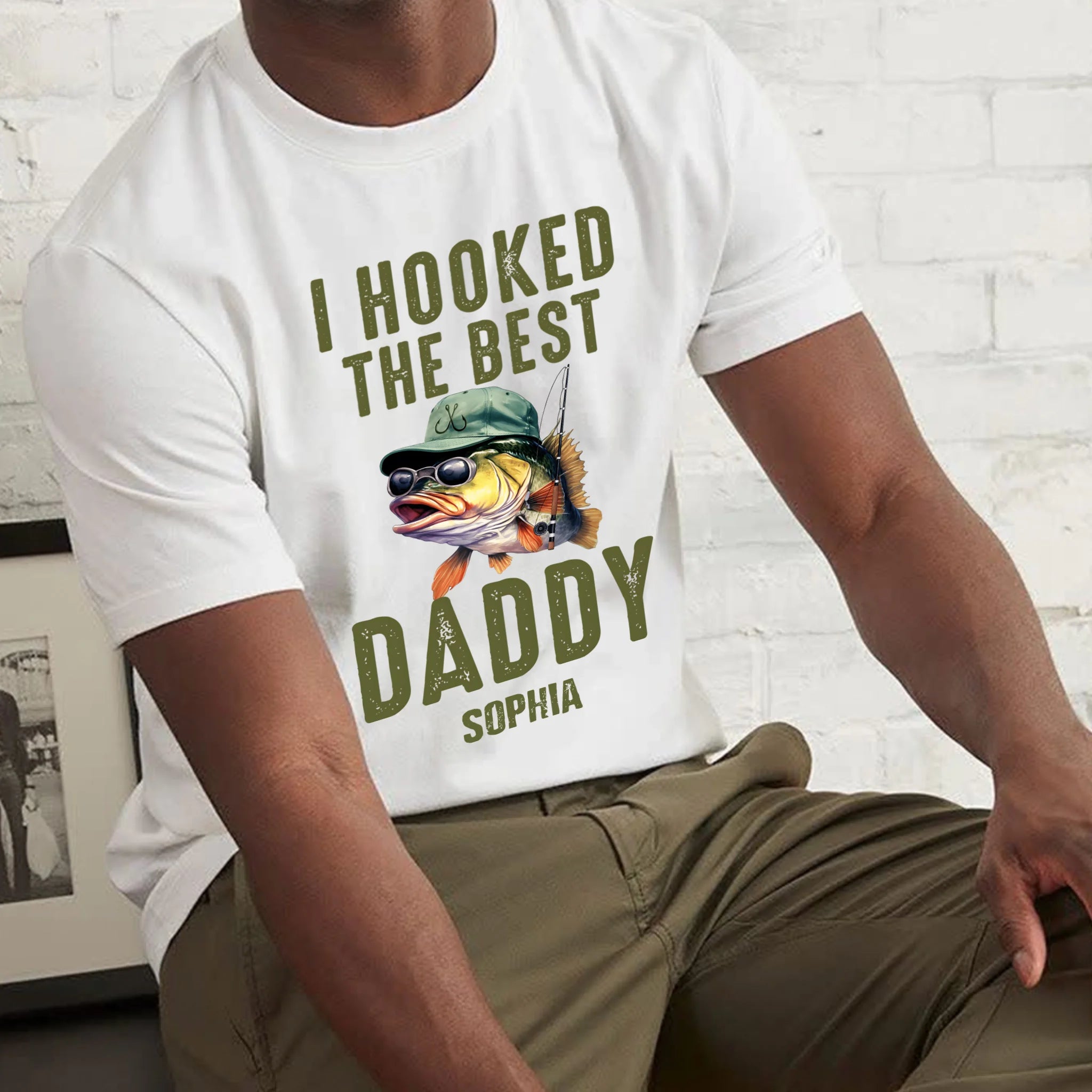 We Hooked The Best Dad, Grandpa, Papa - Personalized Shirt Father's Day
