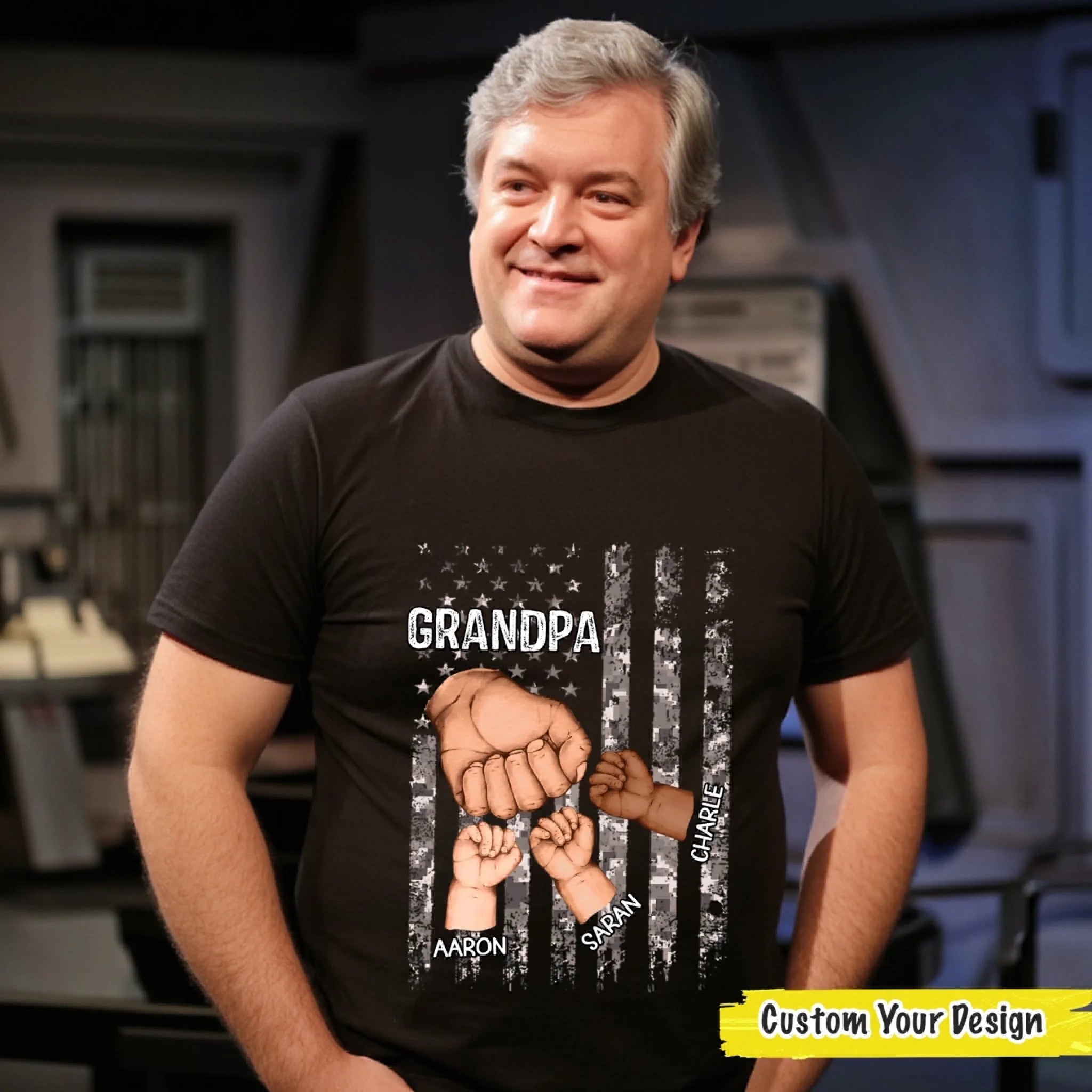 Grandpa Is Like Dad Without Rules - Family Personalized Customized Clothing