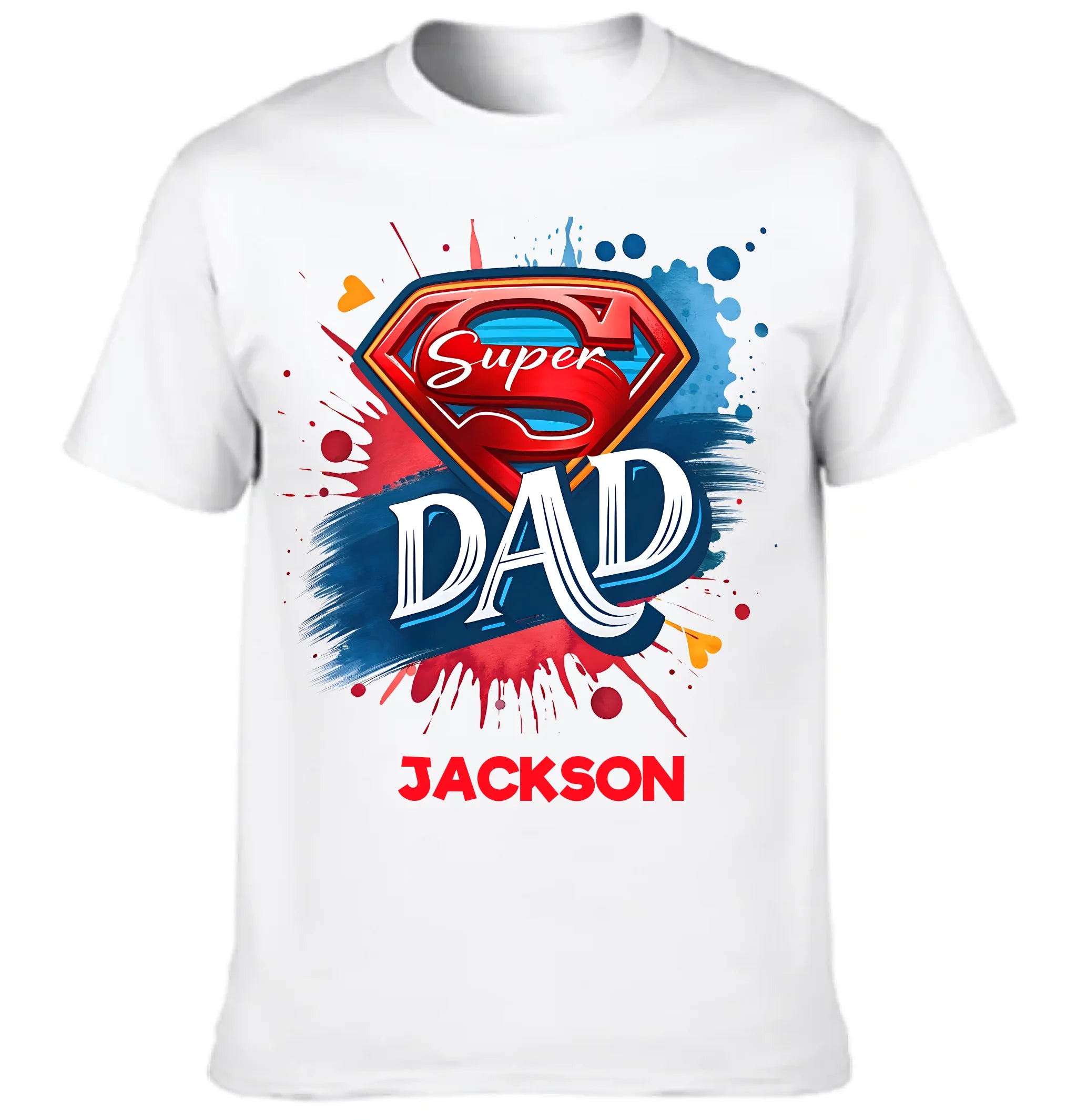 Super Hero - Dad | Personalized Name Clothes - Father's Day Gift