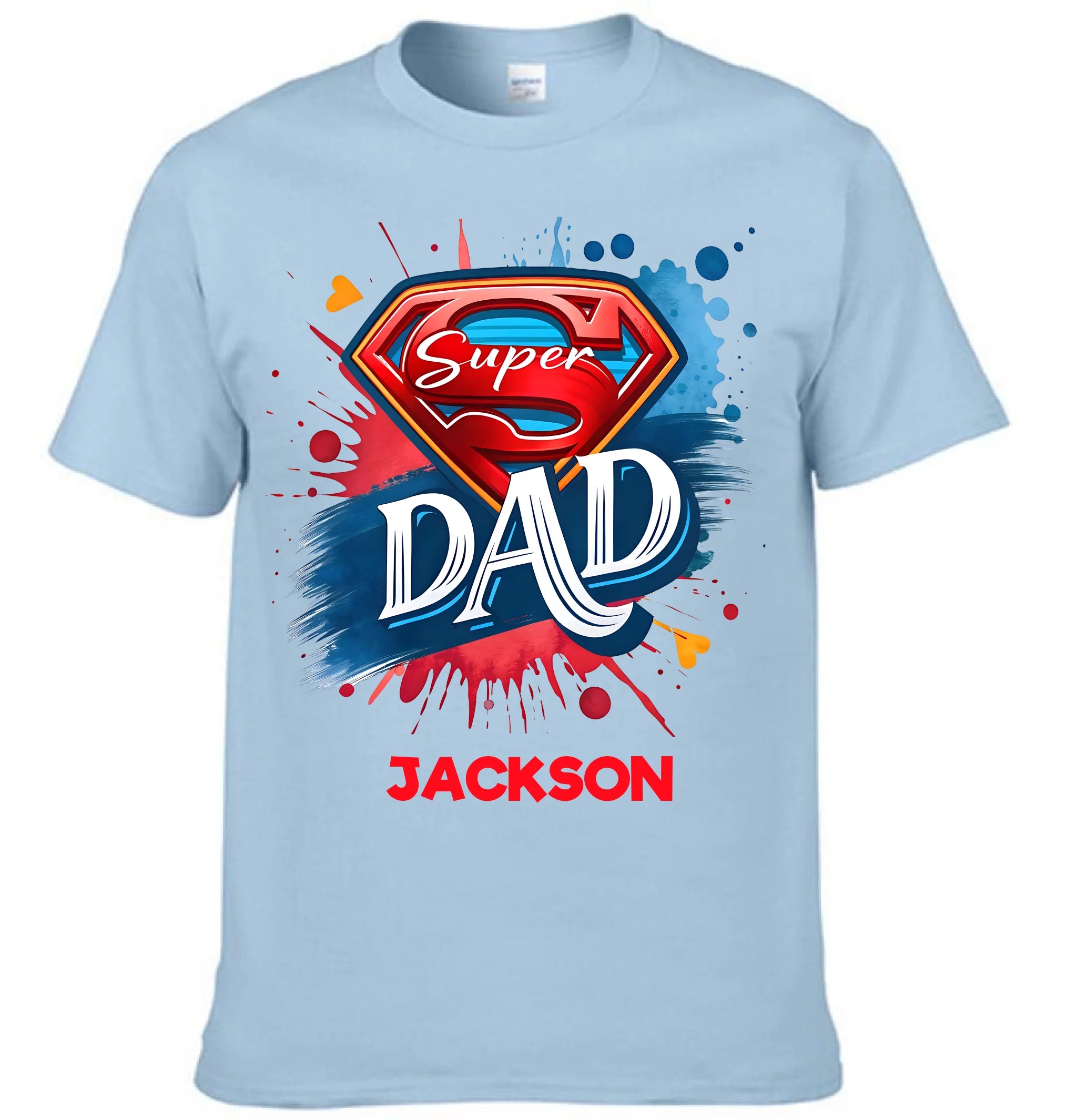 Super Hero - Dad | Personalized Name Clothes - Father's Day Gift