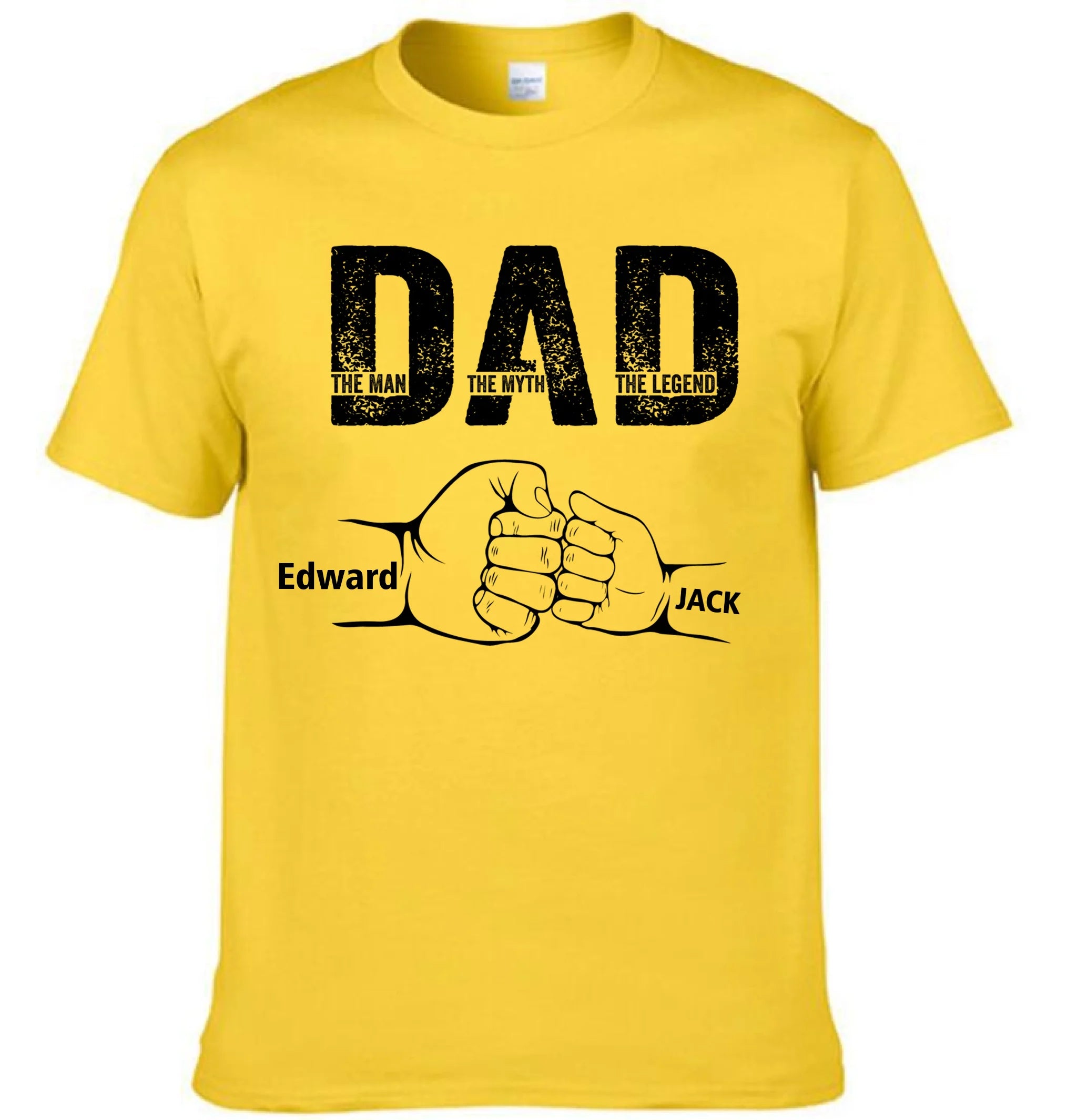 Dad The Man The Myth The Legend - Personalized Shirt Father's Day
