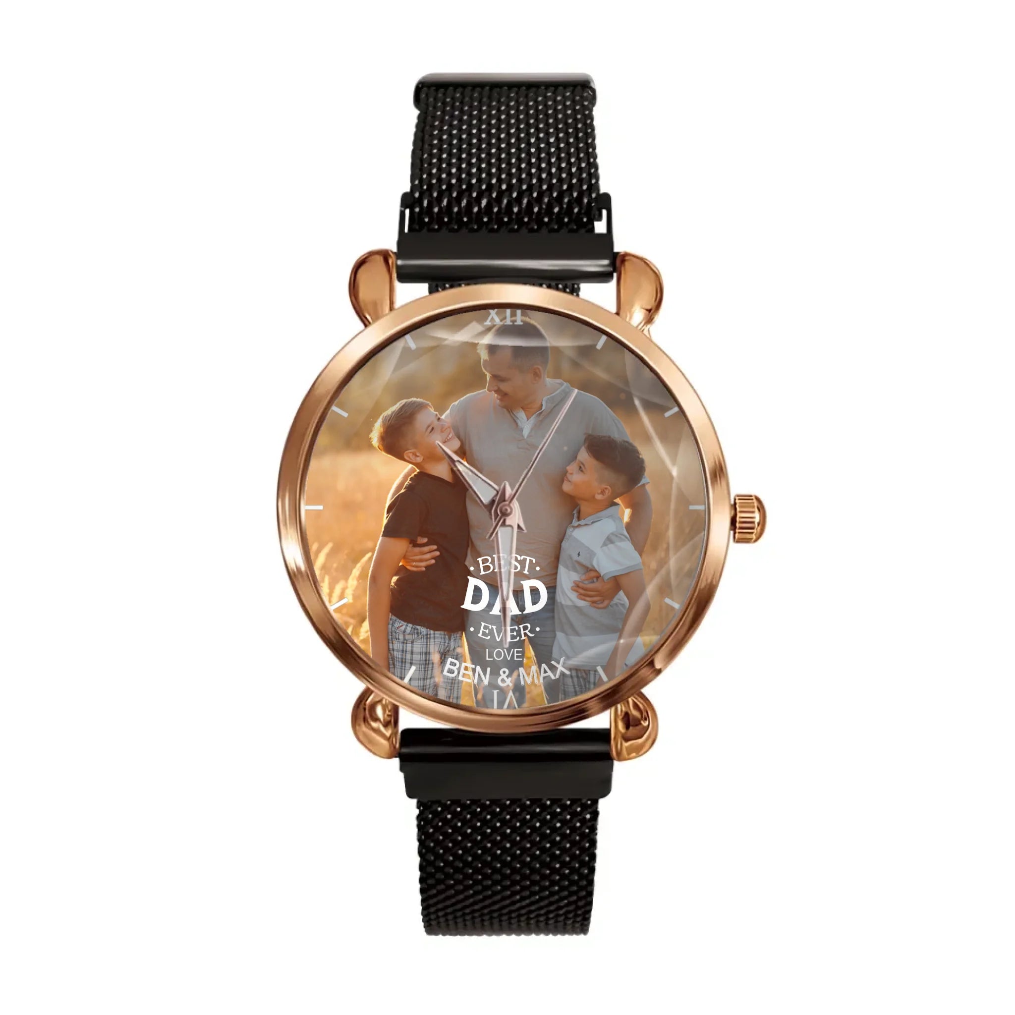 Best Dad Ever - Personalized Photo Watch