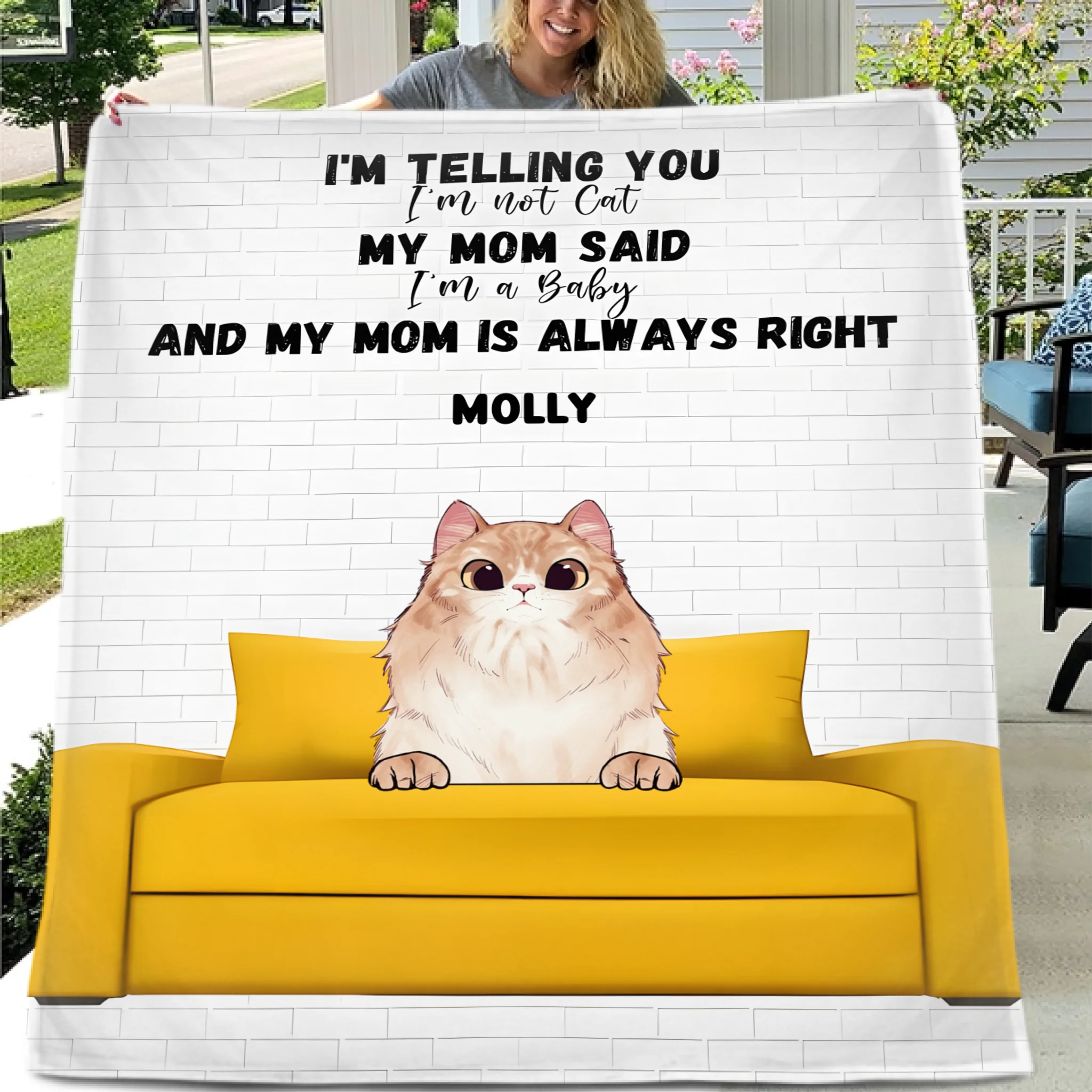My Mom is Always Right - Personalized Blanket copy