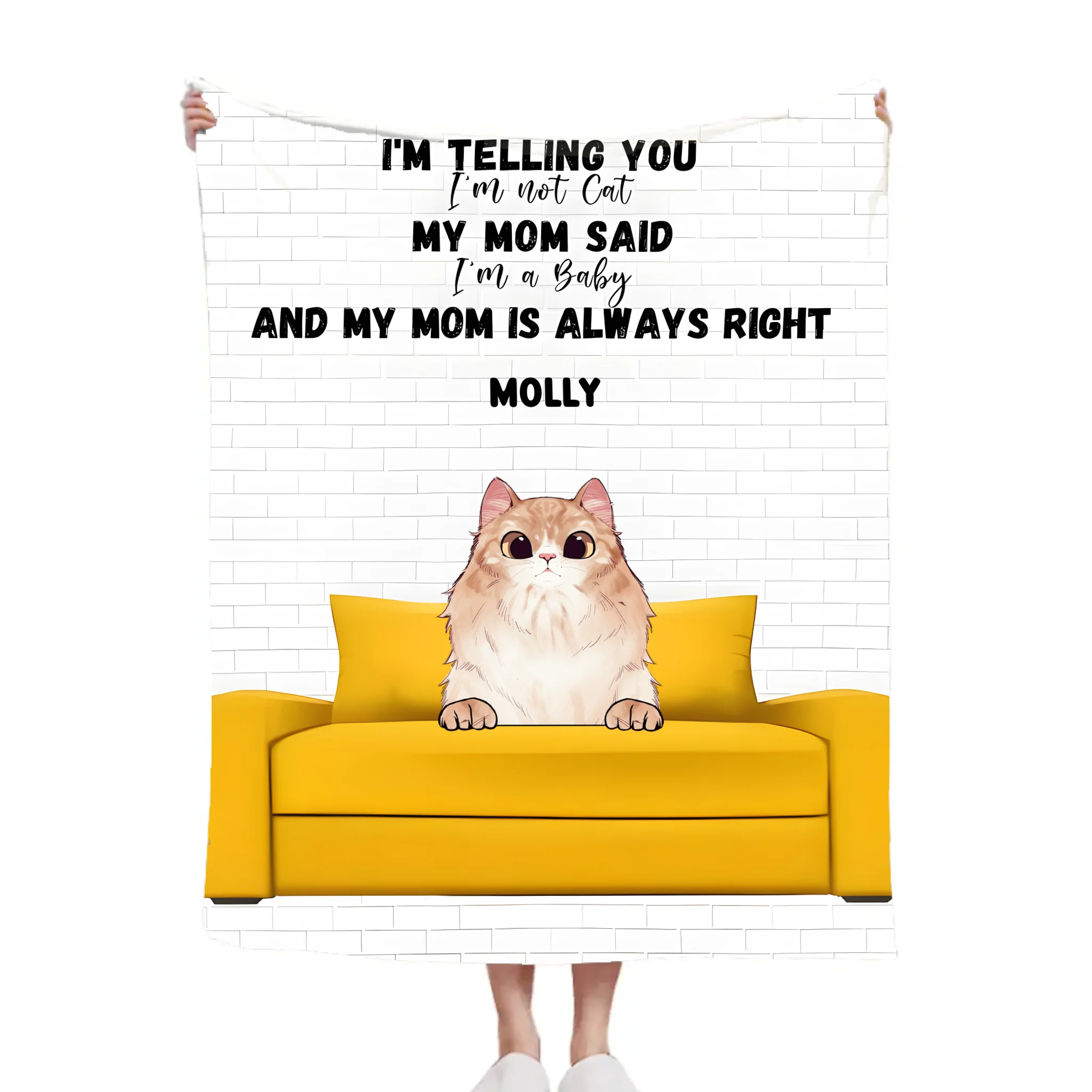 My Mom is Always Right - Personalized Blanket copy