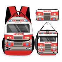 Personalized Name Custom Train Backpack - Back to School Gift for Kids