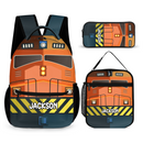 Personalized Name Custom Train Backpack - Back to School Gift for Kids