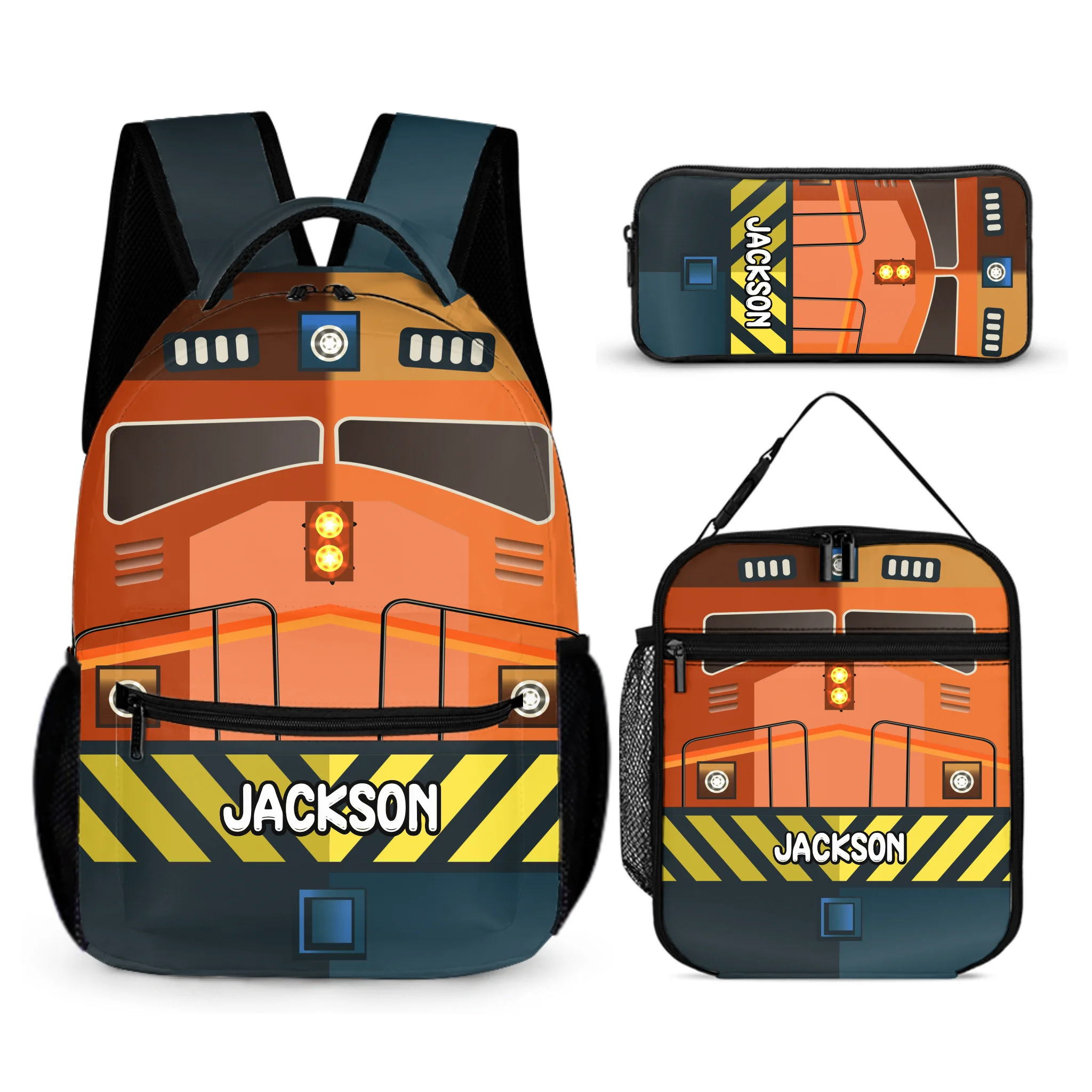 Personalized Name Custom Train Backpack - Back to School Gift for Kids