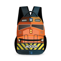 Personalized Name Custom Train Backpack - Back to School Gift for Kids