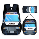 Personalized Name Custom Train Backpack - Back to School Gift for Kids
