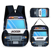 Personalized Name Custom Train Backpack - Back to School Gift for Kids