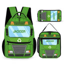 Personalized Name Custom Train Backpack - Back to School Gift for Kids