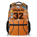 Personalized Name Custom Sports Backpack - Includes Basketball Baseball Soccer Football Rugby Personalized Backpacks