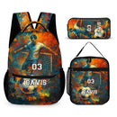 Doodle Game Style Customized Backpack - Includes Basketball, Soccer, Baseball, Rugby And All Kinds Of Ball Games - A Great Gift For Kids During The School Season!