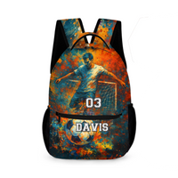 Doodle Game Style Customized Backpack - Includes Basketball, Soccer, Baseball, Rugby And All Kinds Of Ball Games - A Great Gift For Kids During The School Season!