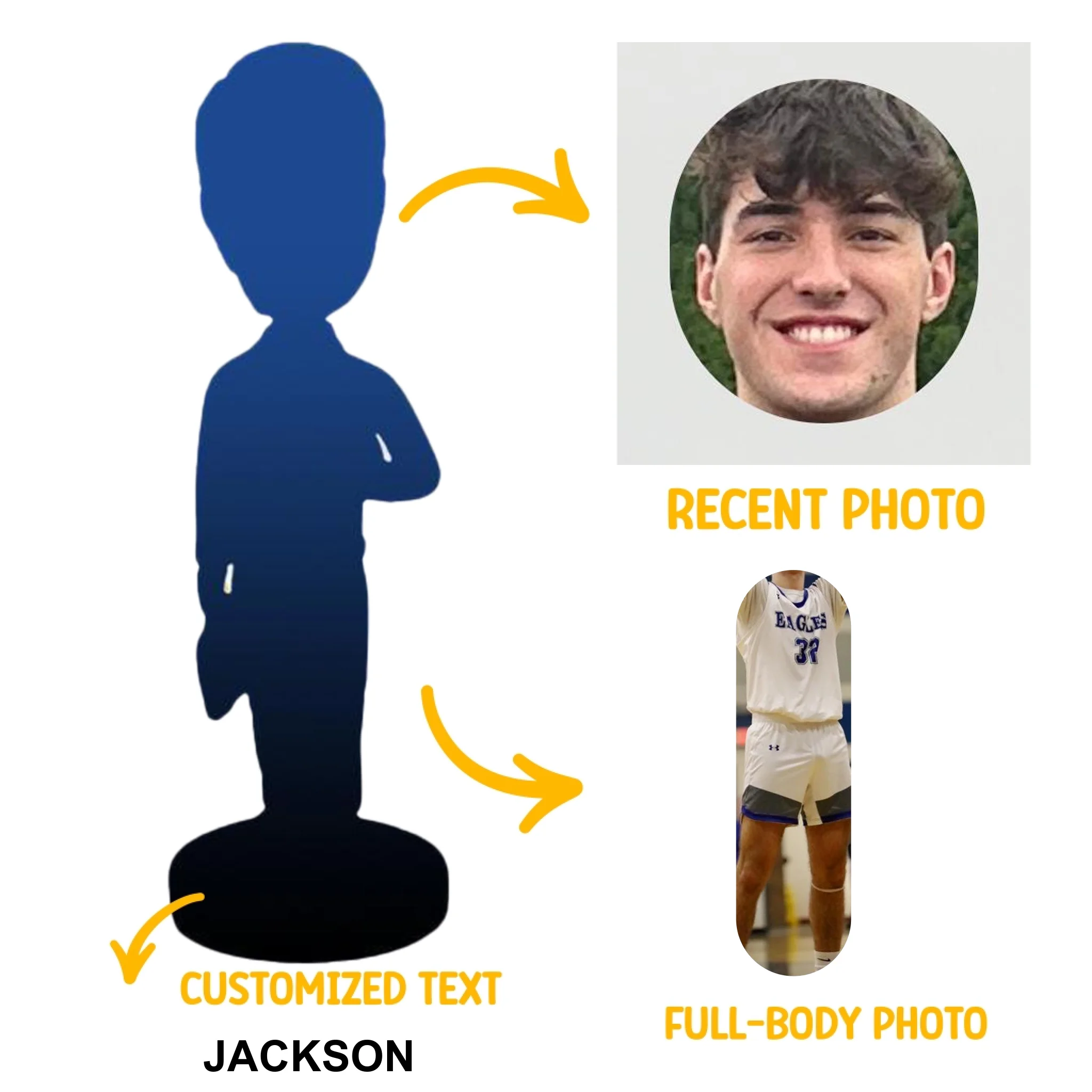 Engraved Customized Basketball Player Figurine - Gift Ideas for Basketball Player Lovers