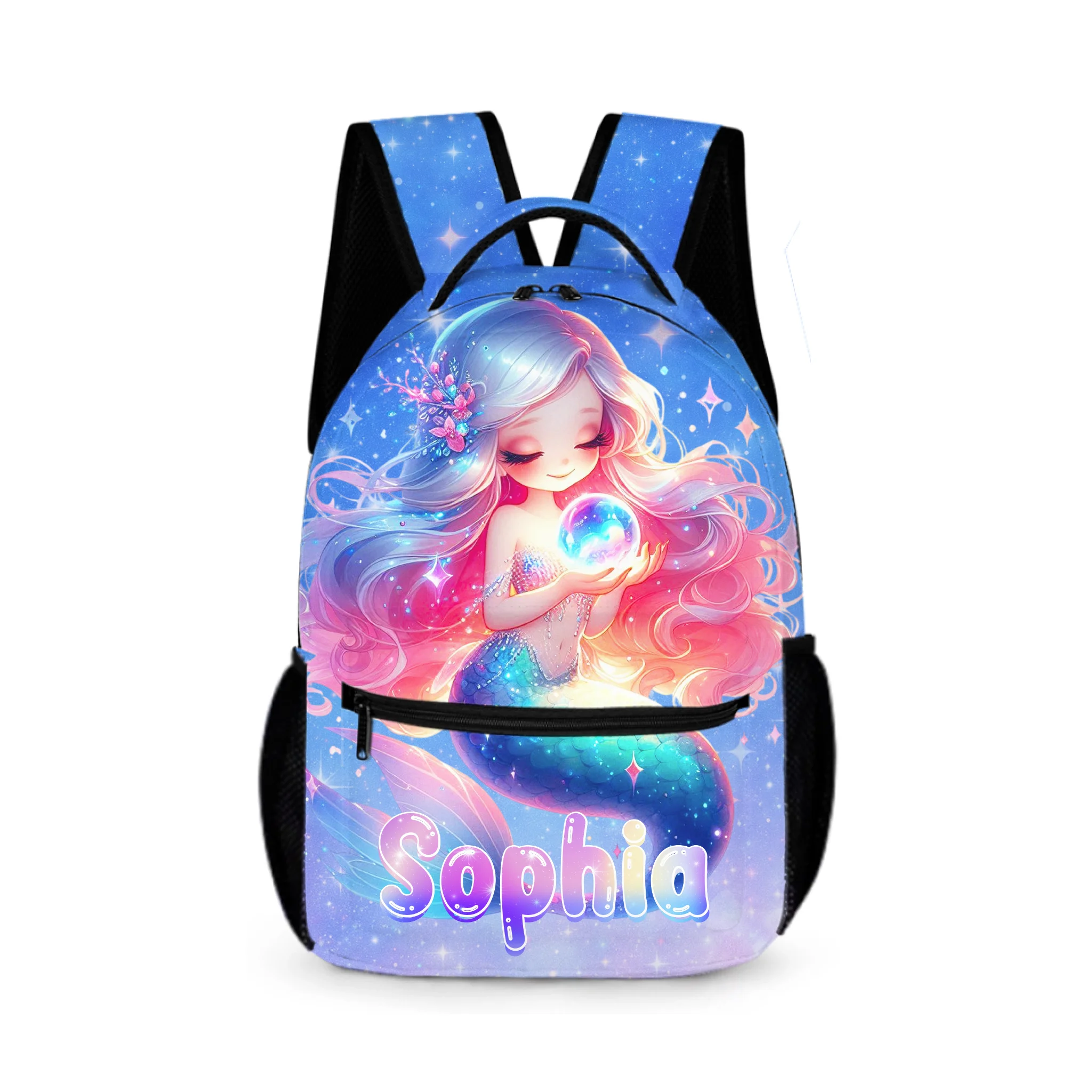 🧜‍♀️ Personalized Mermaid Backpack Set for Girls，Kids/Toddlers Bookbag for Kindergarten & Elementary