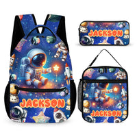 🧑‍🚀Space of Astronaut Clipart Custom Backpack - Personalized Name - Back-to-school Gifts