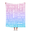 Personalized Custom Name Blanket - Gifts For Family