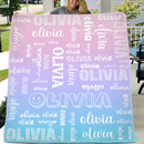 Personalized Custom Name Blanket - Gifts For Family