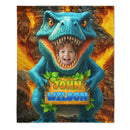 Personalized Name Custom Face Custom Dinosaur Shell Blanket
