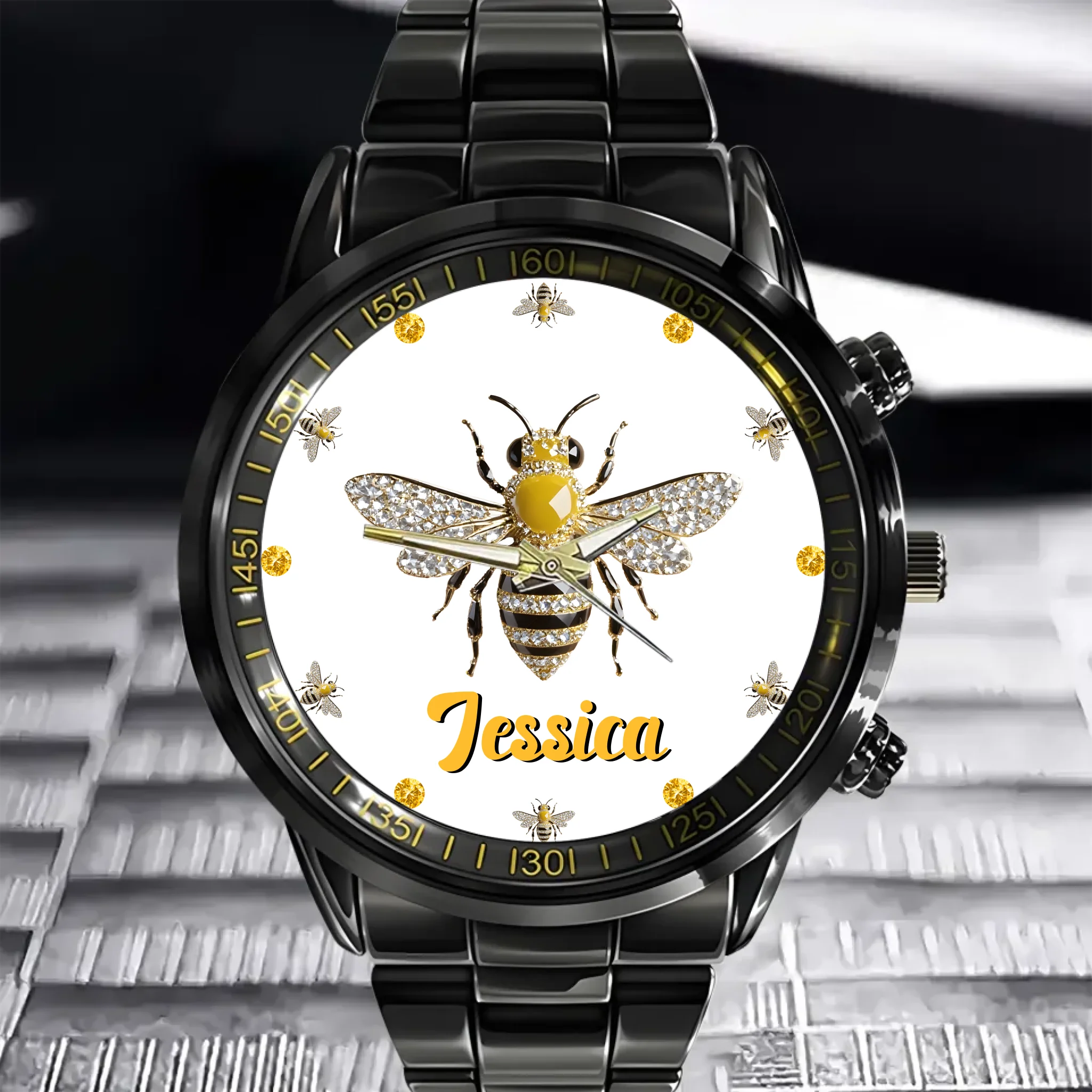 🐝Diamond Bee Customized Watch - Personalized Name Watch copy