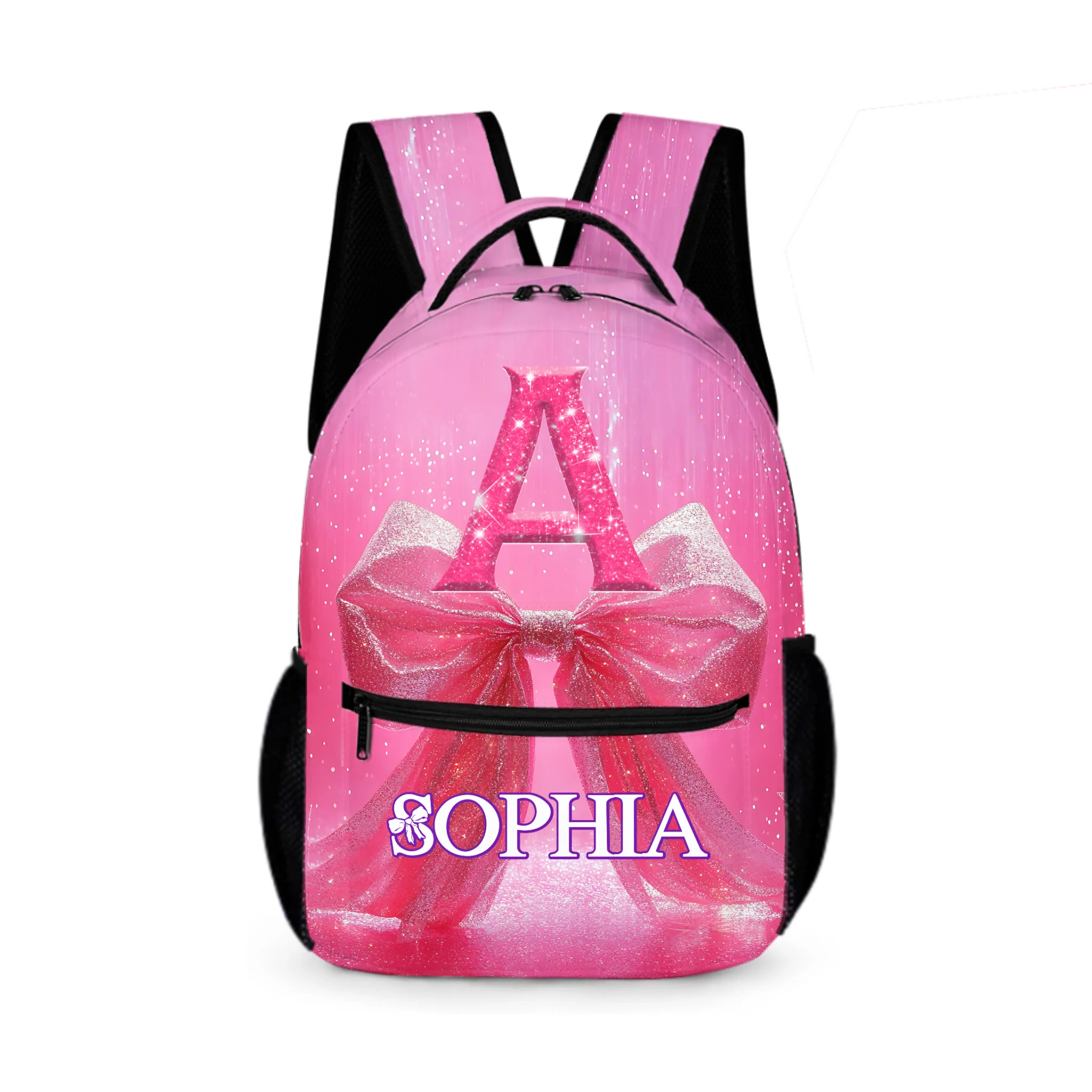 Personalized Colorful Butterfly Name Custom Backpack - A Unique Gift For Girls In The School Season