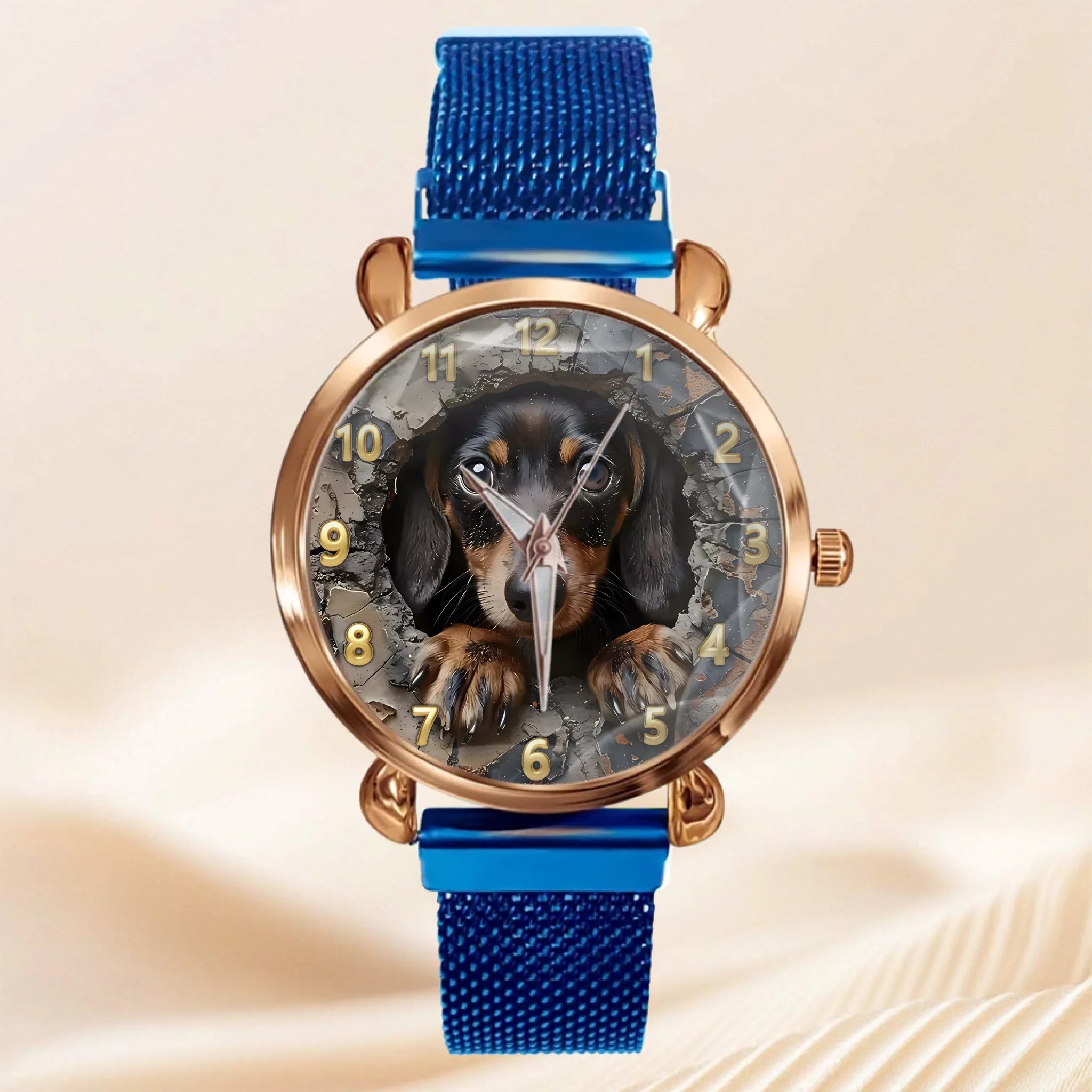 Customised Dog Watch - Dog-themed Watch with Personalised Name and Photo - A Gift For Family,Friend,Dog Lovers,Dog Owners