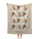 Personalized Milestone Baby Blanket From Newborn to One Year of Love in Photos