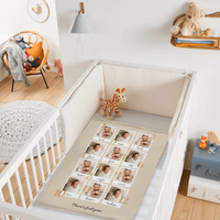 Personalized Milestone Baby Blanket From Newborn to One Year of Love in Photos