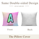 Custom Leopard Initial Throw Pillow - Personalized Letter Cushion with Name - Gift for Girls & Boys