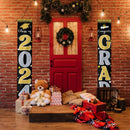 Graduation Decorations 2024 GRAD Flash Banner Porch Door Sign