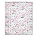 Butterfly Nursery Theme, Baby Girl Blanket With Name