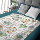 Personalized Name Dragon Castle Baby Blanket
