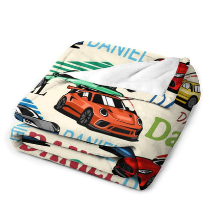 Free shipping✈️Personalized Drift Car Name Blanket