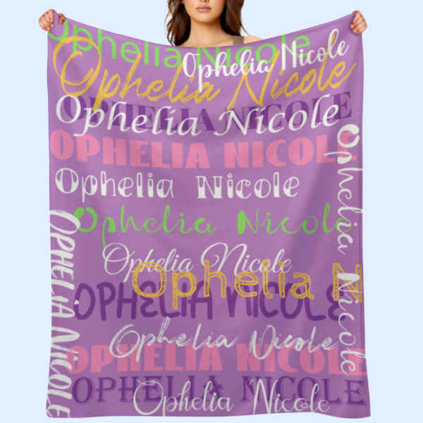 Free Shipping✈️Personalized Name Blanket