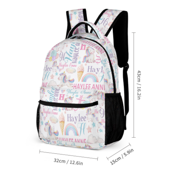 Free Shipping✈️Rainbow Unicorn Name Custom Backpack