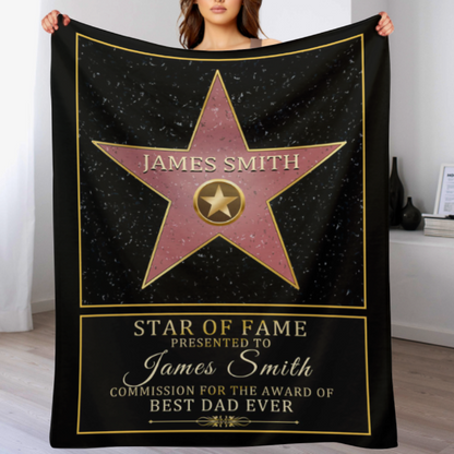 Livraison gratuite✈️Star Of Fame - Couverture personnalisée personnalisée 