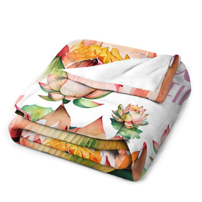 Livraison gratuite✈️Fleurs de Lotus Personnalisez la couverture pour bébé