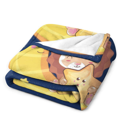 Free Shipping✈️Personalized Baby Boy Moon Lion Blanket