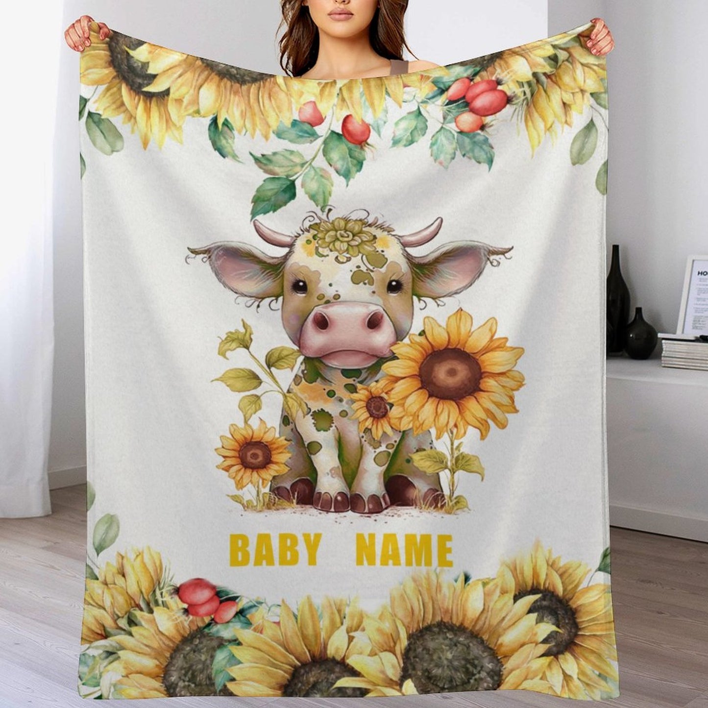 Free Shipping✈️Custom Name Blanket Soft Warm Plush Lightweight Throw Blanket