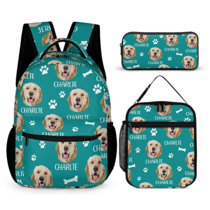 Free Shipping✈️Love Has Four Paws - Personalized Custom Backpack - Upload Image, Gift For Pet Lovers