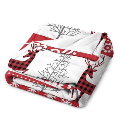 Free Shipping✈️Personalized Christmas Throw Sherpa Blanket