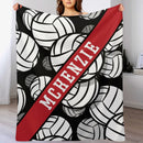 Personalized Volleyball Name Custom Blanket - Gifts for Volleyball Players
