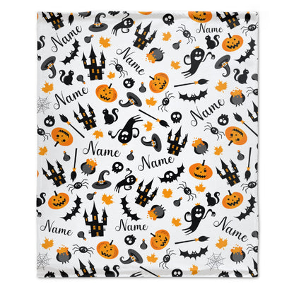 Free Shipping✈️Halloween Name Personalized Custom Blanket