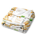 Personalized Name Animal Tiger Baby Blanket