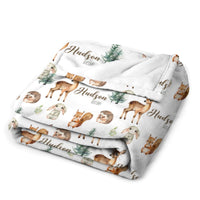 Personalized Woodland Animal Baby Name Custom