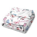 Custom Butterfly Name Blanket-Gift for Kids