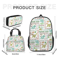 Personalized Dinosaur Name Backpack